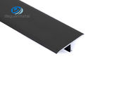 食器棚アルミニウムTは床の装飾のための7.5mmの高さOemの利用できる黒い色の側面図を描く
