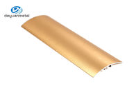注文のサイズのアルミニウム フロアーリングは金の色によって陽極酸化される表面処理の側面図を描く