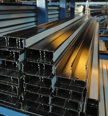 アルミニウム パティオ ウィンドウ エクストルーション プロフィール 粉末 コーティング ブロンズ