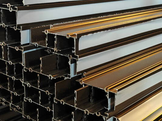 アルミ スライディング ウィンドウ パティオ ドア プロフィール 粉末 コーティング ブロンズ 南アフリカ