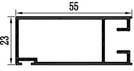 南アフリカ市場のために粉末塗装で製造されたアルミスライディングプロファイル