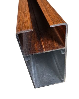 Manufacturer Aluminium Casement Window Profiles Featuring Wood Grain